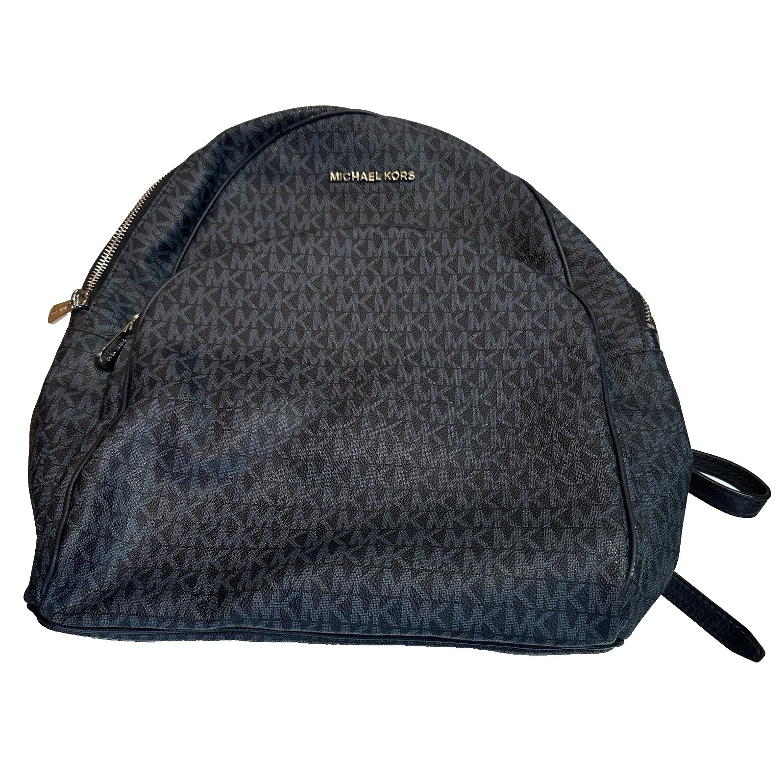 Michael Kors Backpack Work Travel Mk Logo Blue Bag